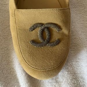 Chanel suede loafers